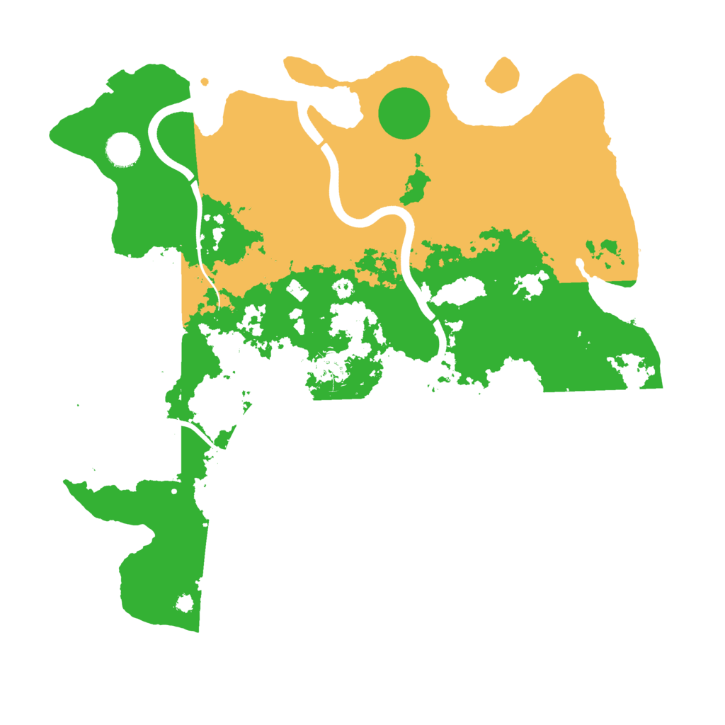 Biome Rust Map: Procedural Map, Size: 3700, Seed: 262256269