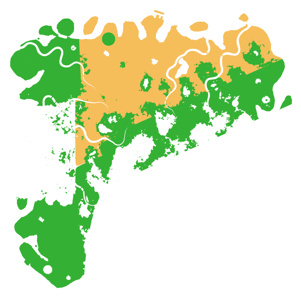 Biome Rust Map: Procedural Map, Size: 6000, Seed: 943445905