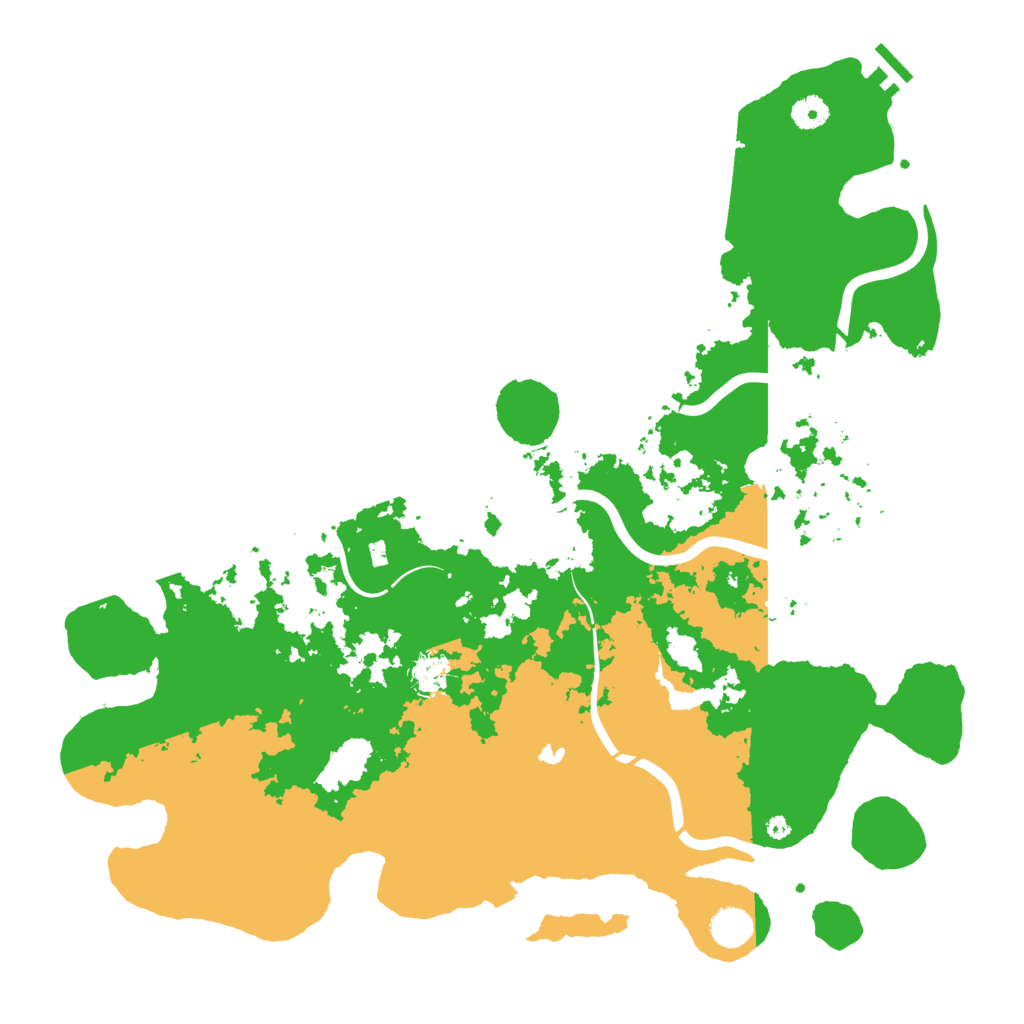 Biome Rust Map: Procedural Map, Size: 4400, Seed: 648252