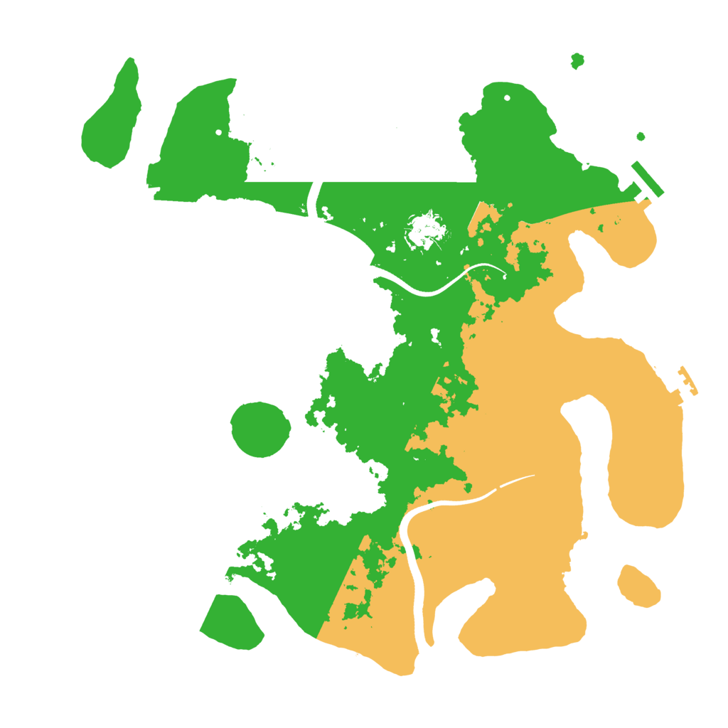 Biome Rust Map: Procedural Map, Size: 3500, Seed: 1777530642