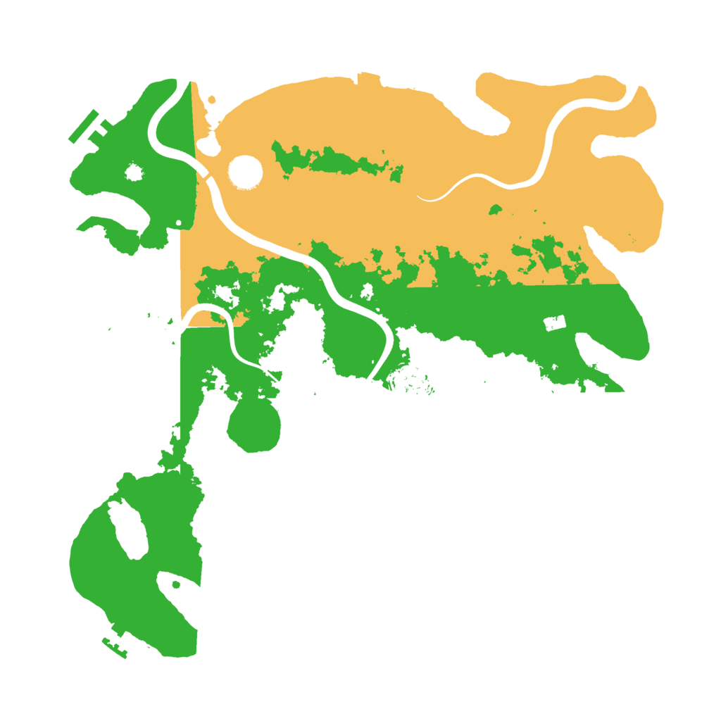 Biome Rust Map: Procedural Map, Size: 3700, Seed: 292848869