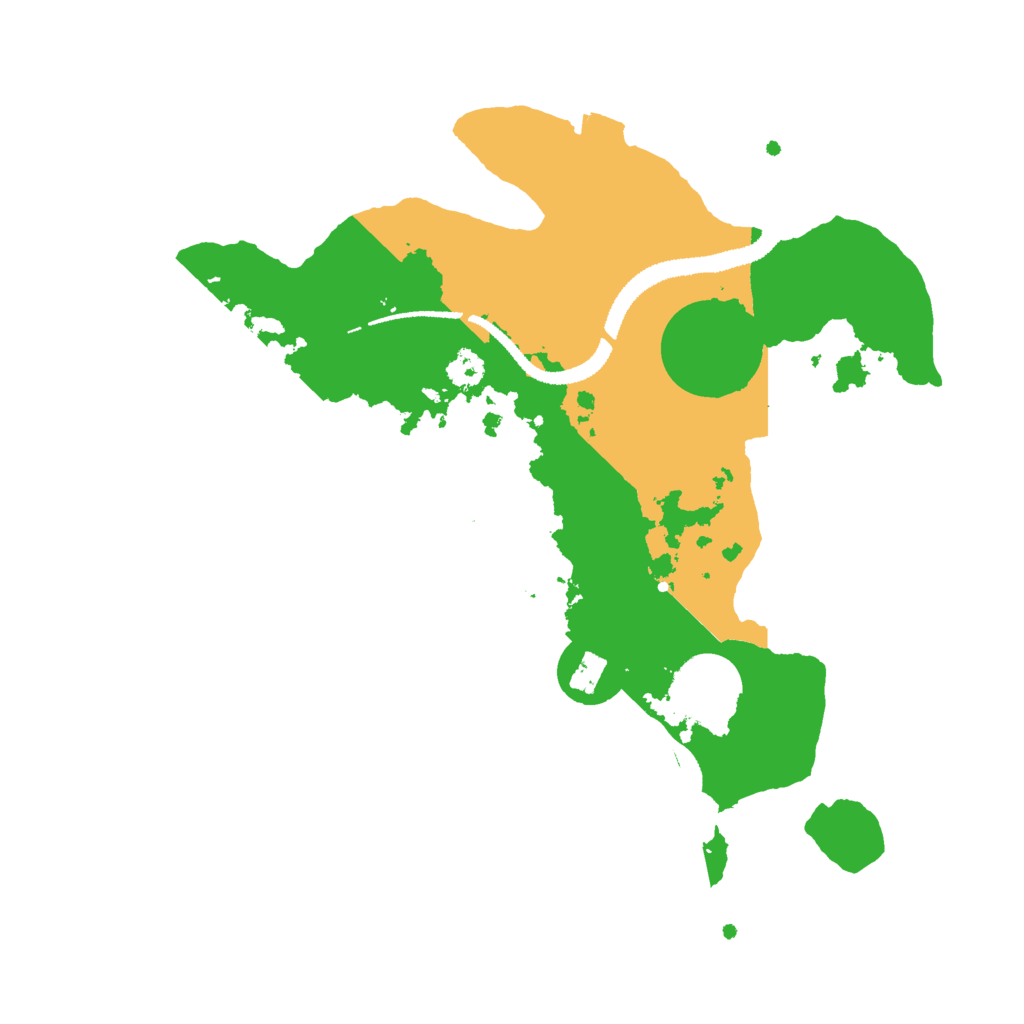 Biome Rust Map: Procedural Map, Size: 2800, Seed: 1827481782