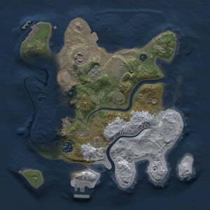 Thumbnail Rust Map: Procedural Map, Size: 2800, Seed: 1493882116, 11 Monuments