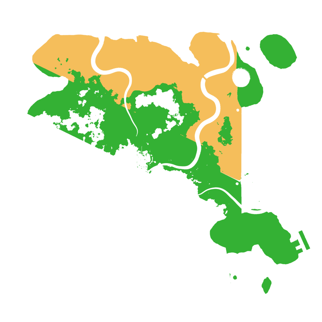 Biome Rust Map: Procedural Map, Size: 3250, Seed: 1055087545