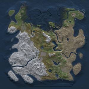 Thumbnail Rust Map: Procedural Map, Size: 4250, Seed: 473779788, 15 Monuments
