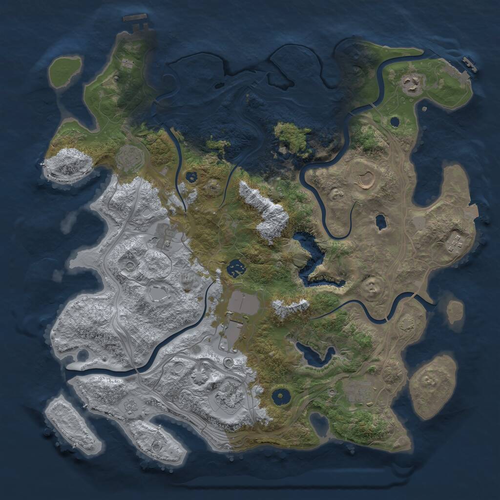 Rust Map: Procedural Map, Size: 4250, Seed: 473779788, 15 Monuments