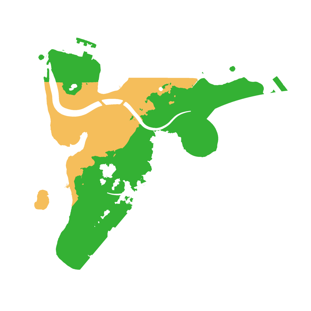 Biome Rust Map: Procedural Map, Size: 2250, Seed: 99999