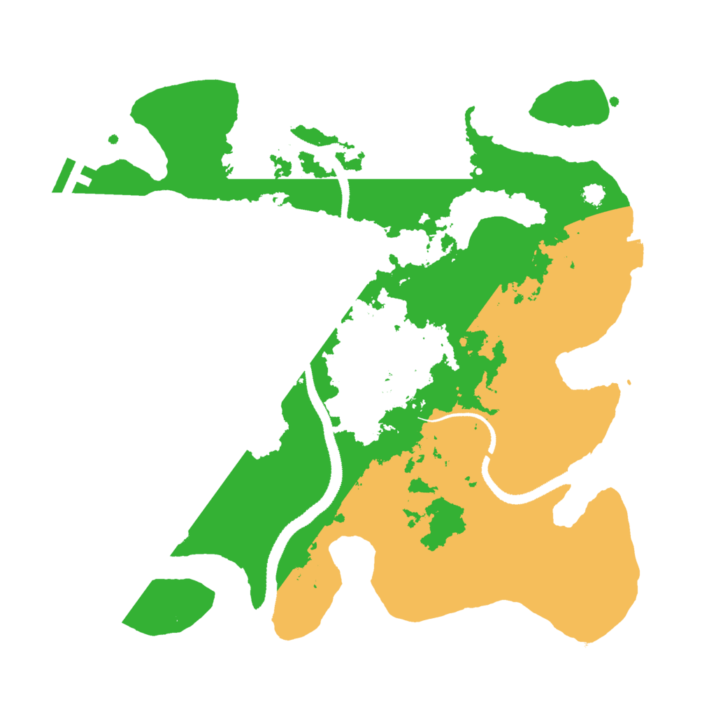 Biome Rust Map: Procedural Map, Size: 3000, Seed: 448684022