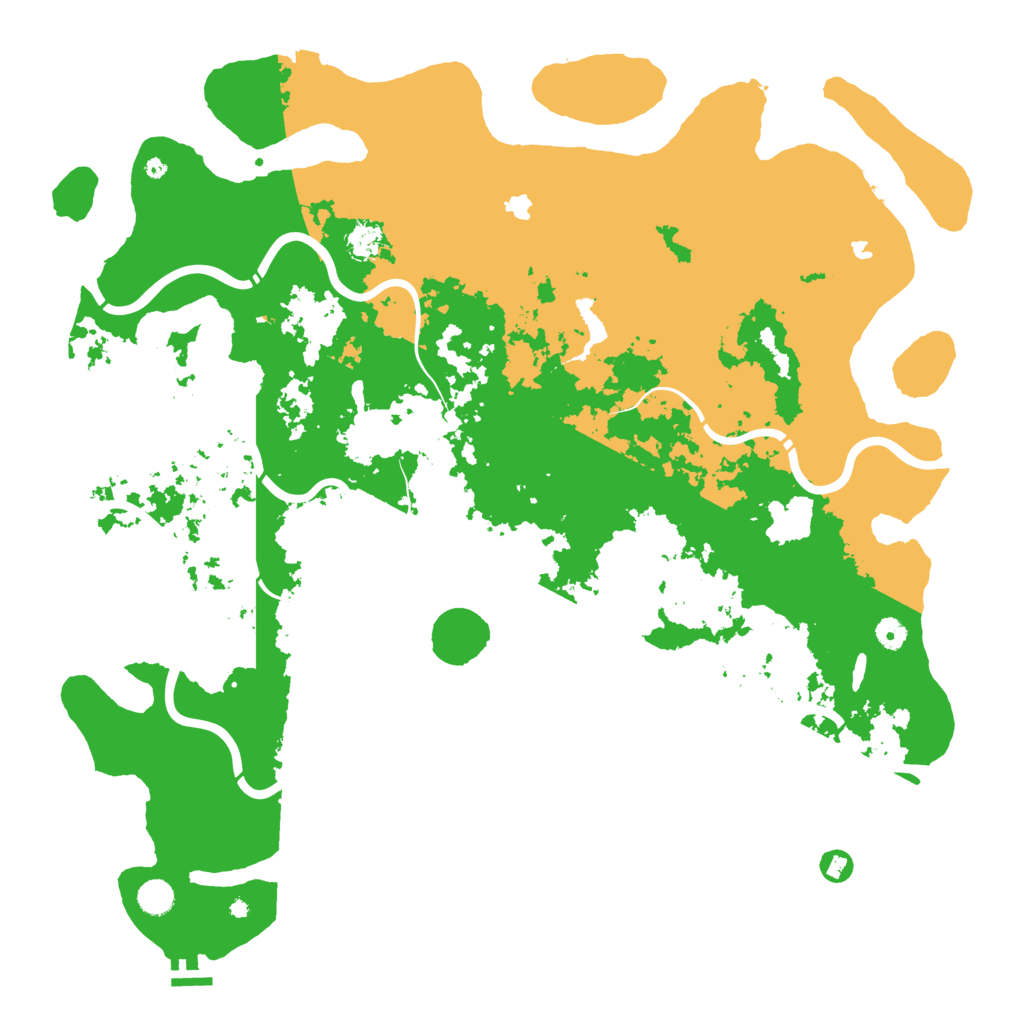 Biome Rust Map: Procedural Map, Size: 5000, Seed: 615531984