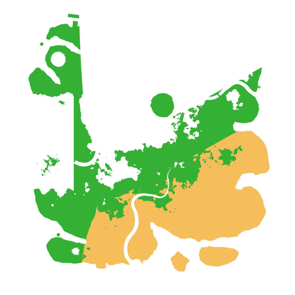Biome Rust Map: Procedural Map, Size: 3500, Seed: 304393882