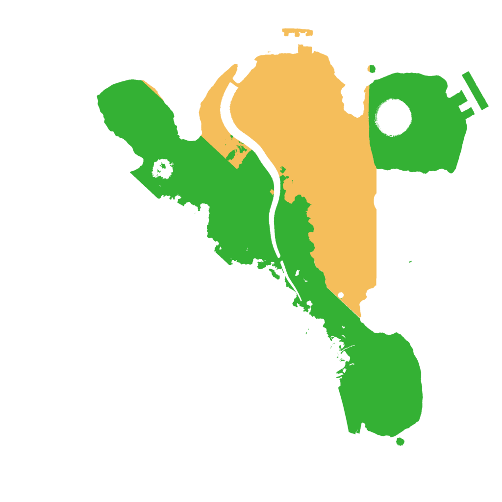 Biome Rust Map: Procedural Map, Size: 2500, Seed: 15614651