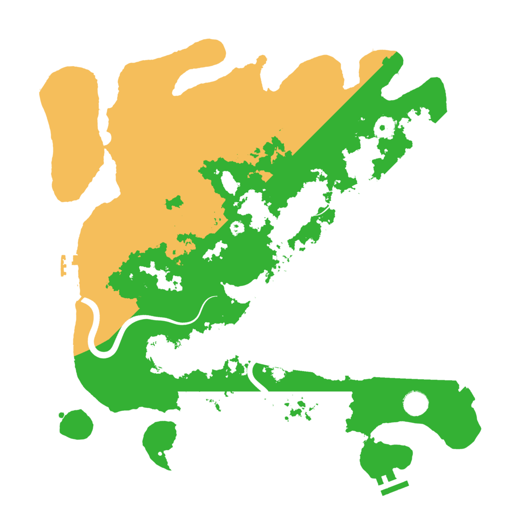 Biome Rust Map: Procedural Map, Size: 3700, Seed: 76154106