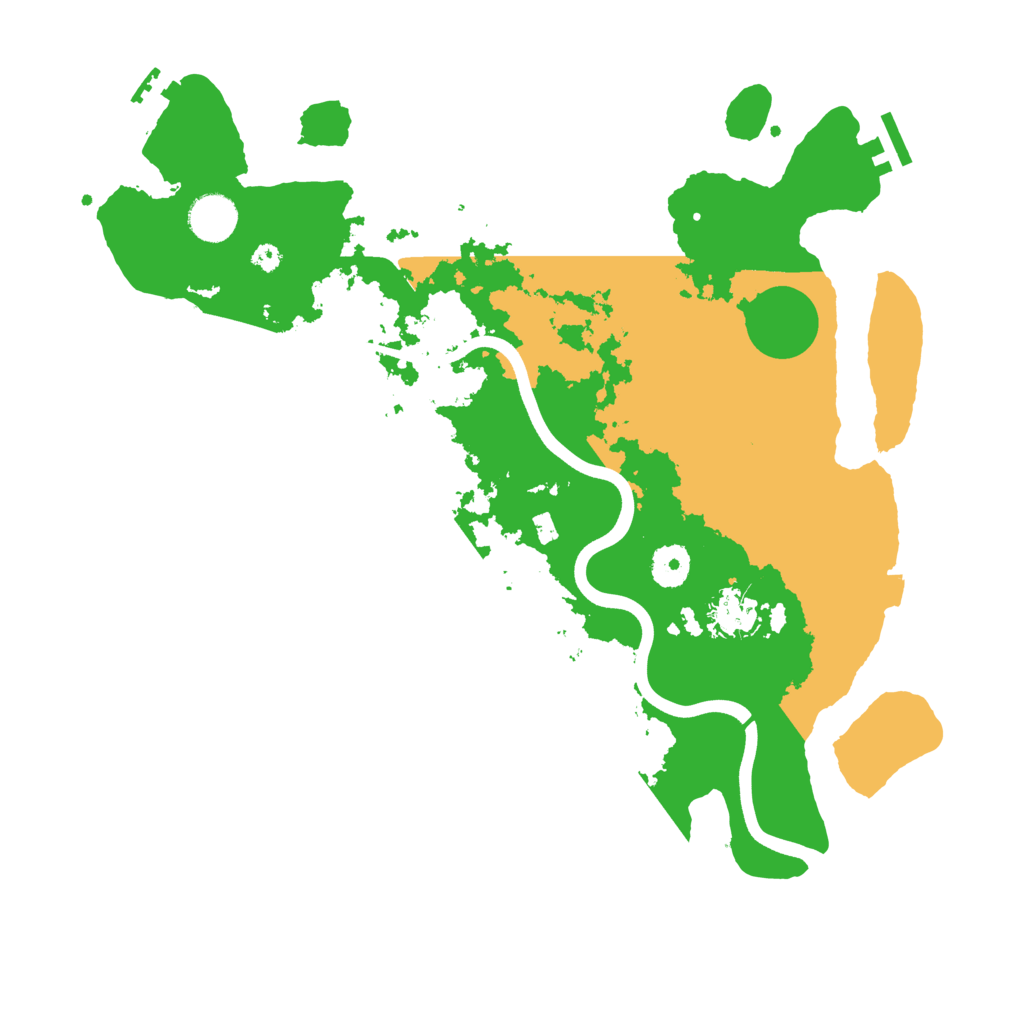 Biome Rust Map: Procedural Map, Size: 3750, Seed: 65491