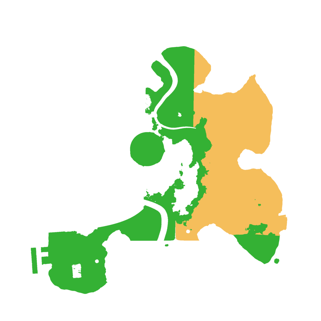 Biome Rust Map: Procedural Map, Size: 2500, Seed: 29386500