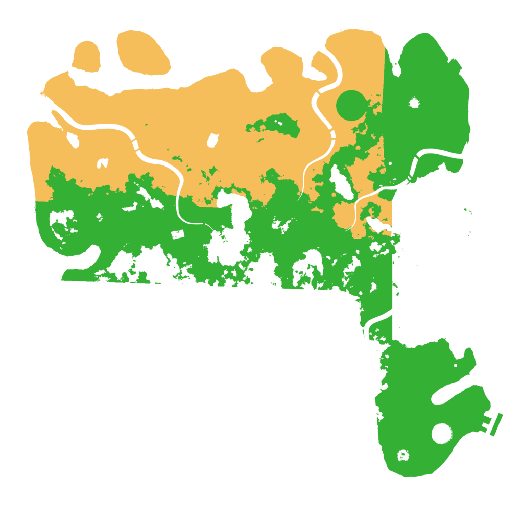 Biome Rust Map: Procedural Map, Size: 4500, Seed: 617274135