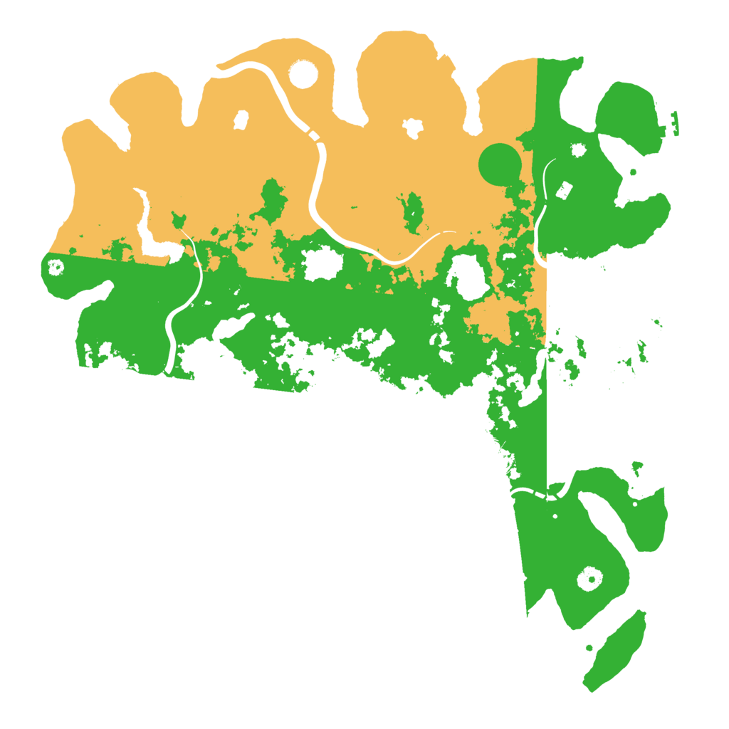 Biome Rust Map: Procedural Map, Size: 4500, Seed: 1246734