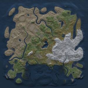 Thumbnail Rust Map: Procedural Map, Size: 4500, Seed: 325698, 17 Monuments