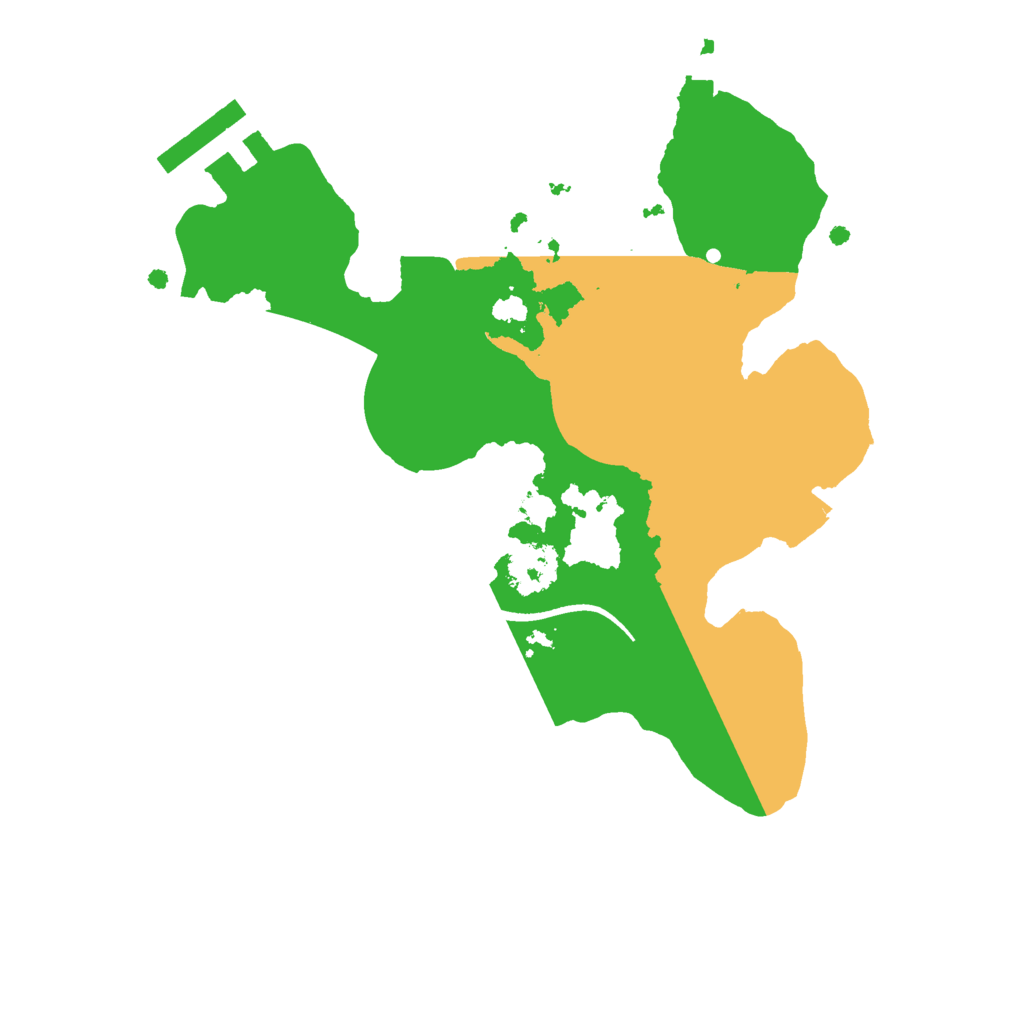 Biome Rust Map: Procedural Map, Size: 2100, Seed: 2024919332