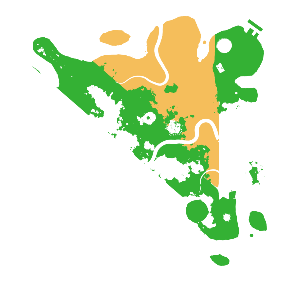 Biome Rust Map: Procedural Map, Size: 3500, Seed: 7564802