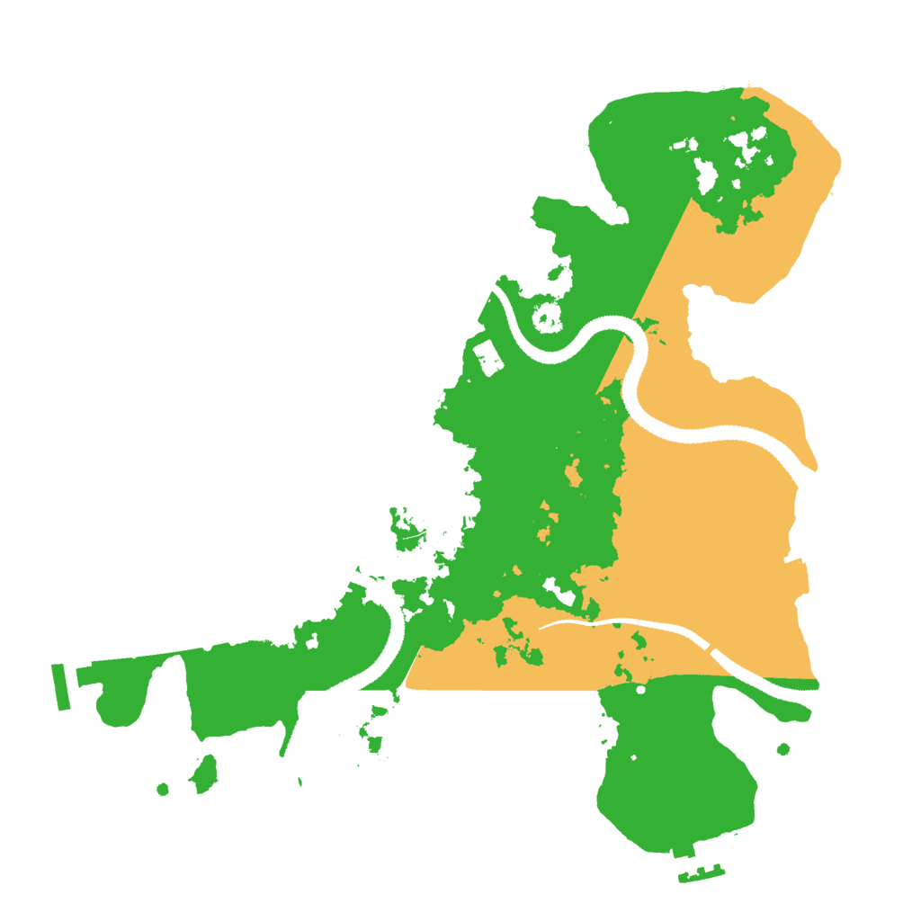 Biome Rust Map: Procedural Map, Size: 3000, Seed: 468396609