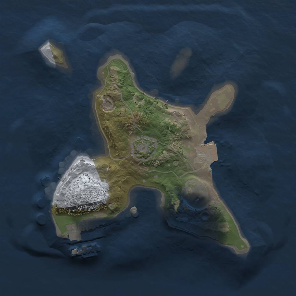 Rust Map: Procedural Map, Size: 1750, Seed: 101398319, 3 Monuments