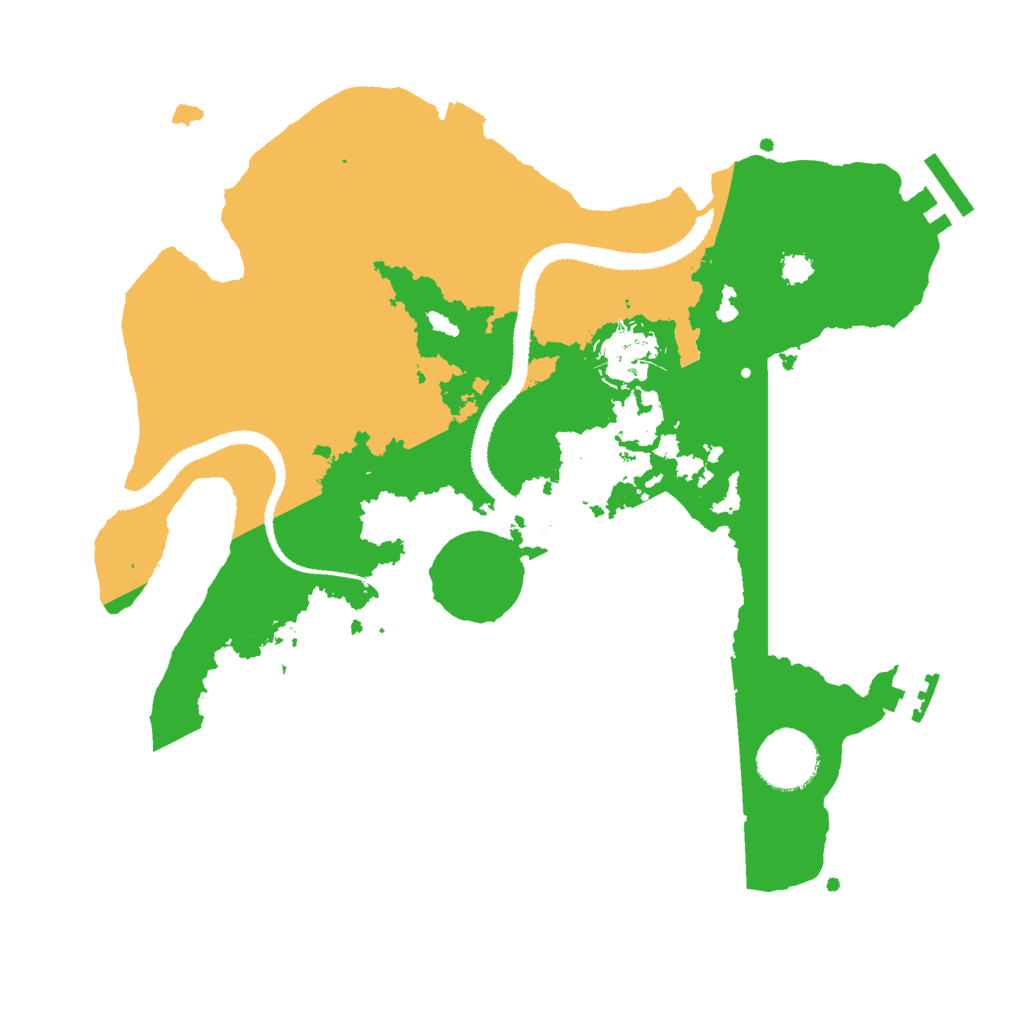 Biome Rust Map: Procedural Map, Size: 3000, Seed: 2025101415