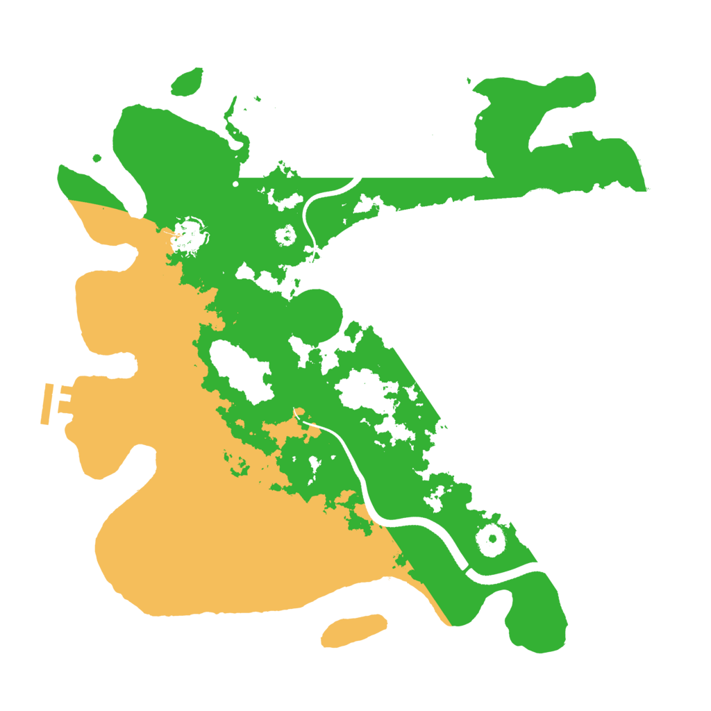 Biome Rust Map: Procedural Map, Size: 3500, Seed: 240394521