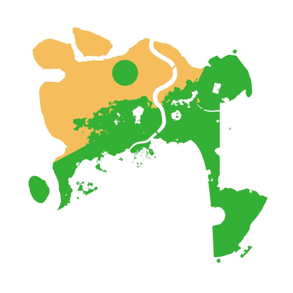 Biome Rust Map: Procedural Map, Size: 3000, Seed: 958442