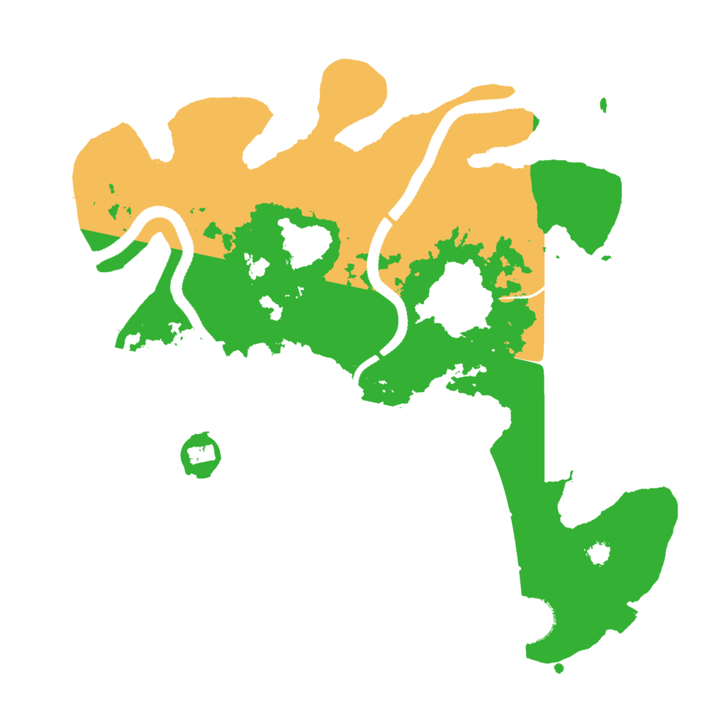 Biome Rust Map: Procedural Map, Size: 3000, Seed: 134628864