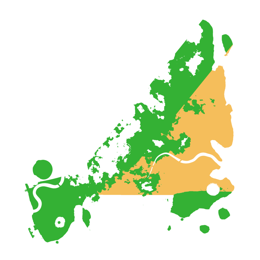 Biome Rust Map: Procedural Map, Size: 3700, Seed: 22523