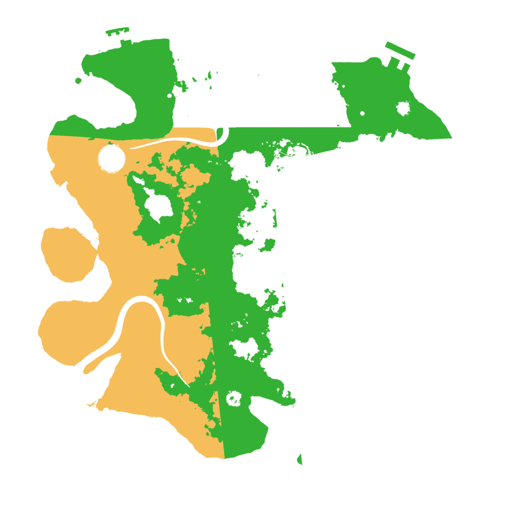 Biome Rust Map: Procedural Map, Size: 3300, Seed: 1072670164