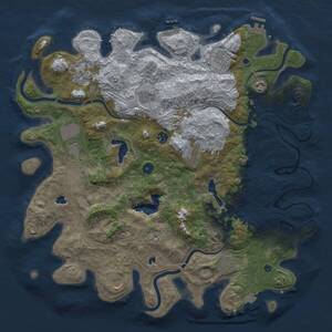 Thumbnail Rust Map: Procedural Map, Size: 4500, Seed: 1743890582, 17 Monuments