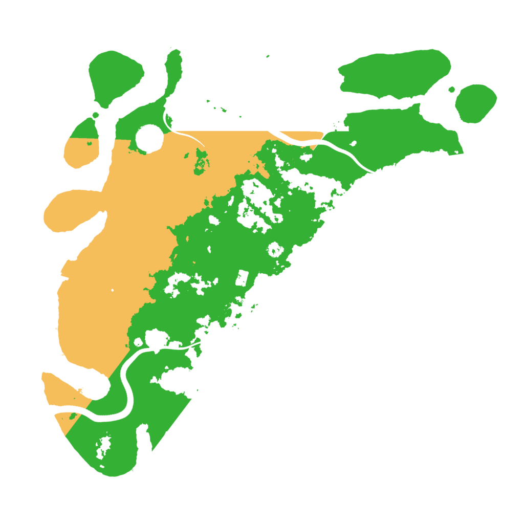 Biome Rust Map: Procedural Map, Size: 3500, Seed: 2302482