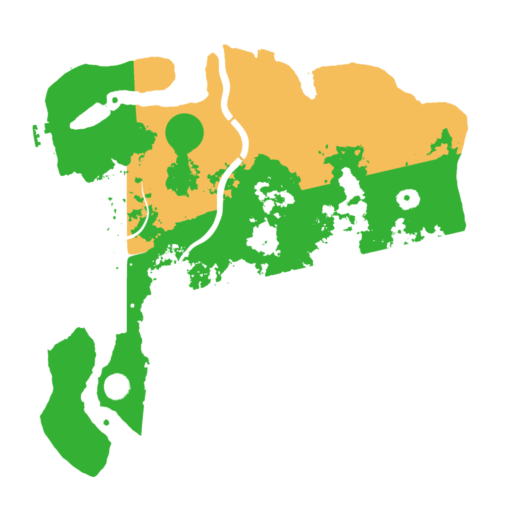 Biome Rust Map: Procedural Map, Size: 3500, Seed: 285761308