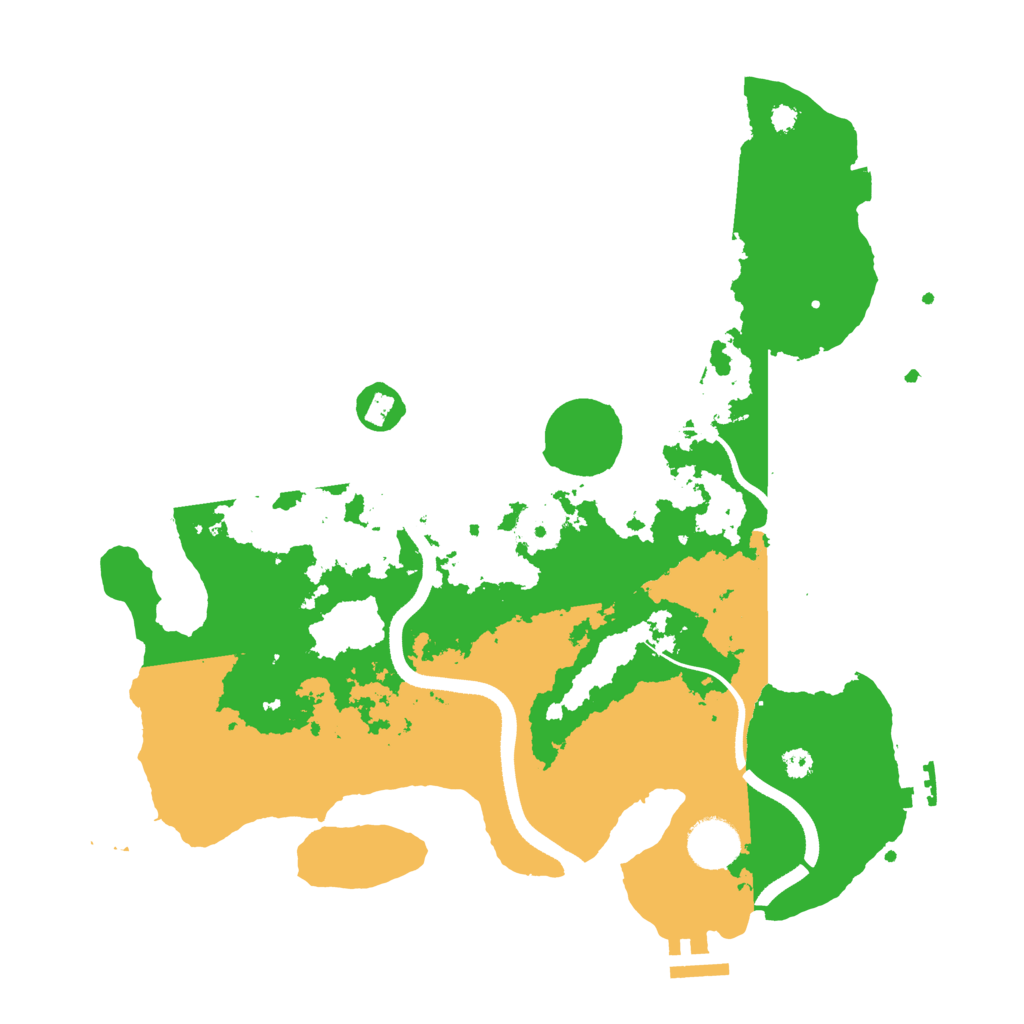 Biome Rust Map: Procedural Map, Size: 3500, Seed: 1228342165