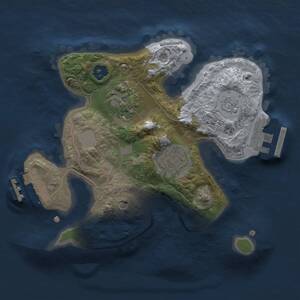 Thumbnail Rust Map: Procedural Map, Size: 2000, Seed: 328833173, 7 Monuments