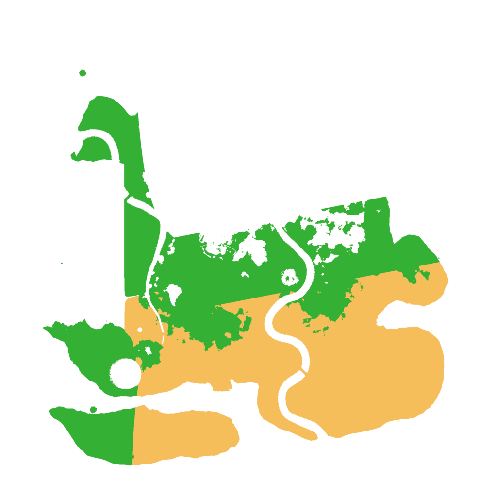 Biome Rust Map: Procedural Map, Size: 3000, Seed: 73915283