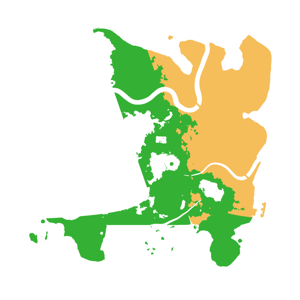 Biome Rust Map: Procedural Map, Size: 3000, Seed: 2141744405
