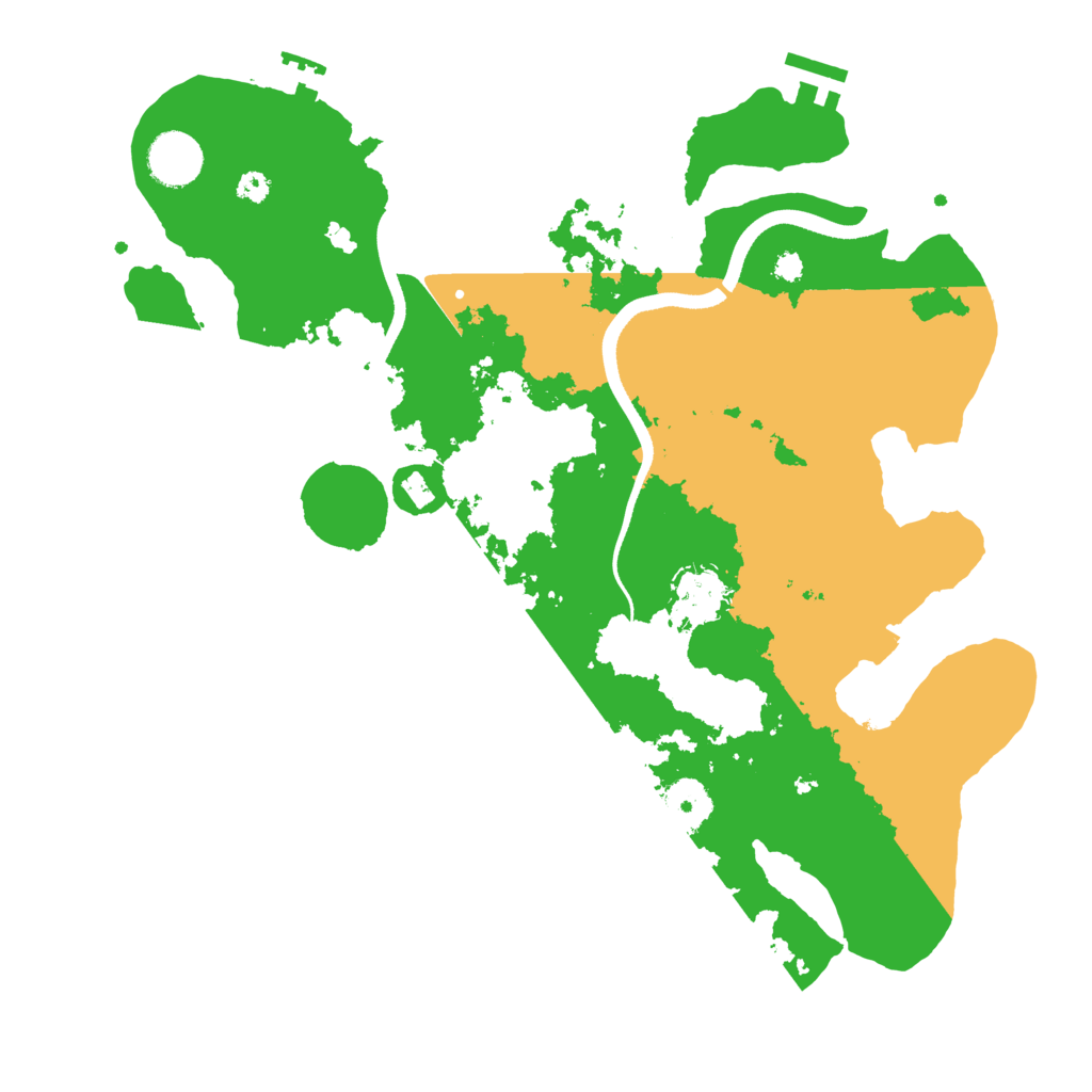 Biome Rust Map: Procedural Map, Size: 3500, Seed: 51978