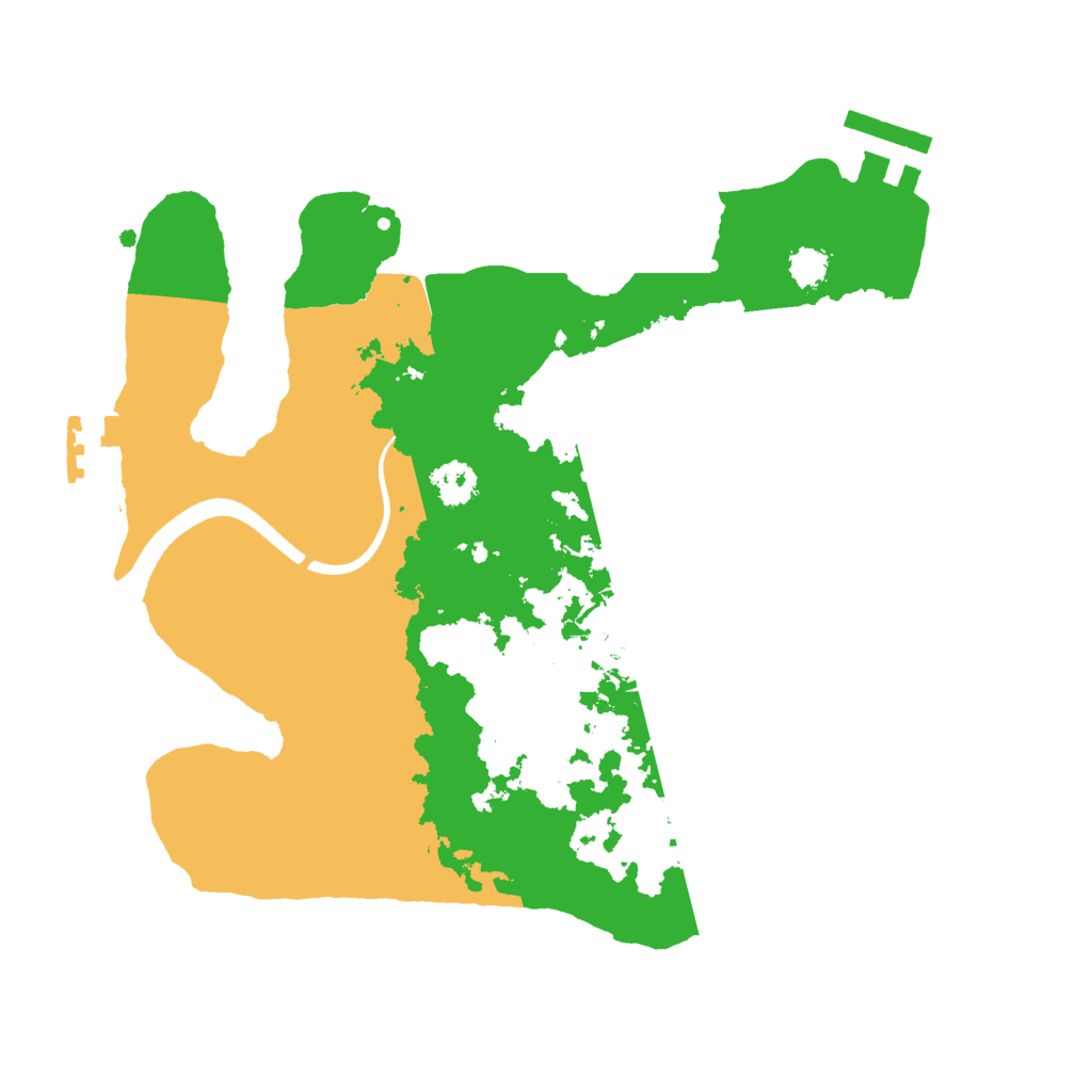 Biome Rust Map: Procedural Map, Size: 2500, Seed: 23463478