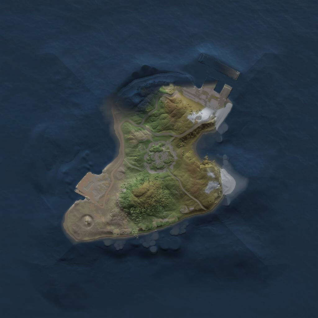 Rust Map: Procedural Map, Size: 1500, Seed: 202148646, 3 Monuments