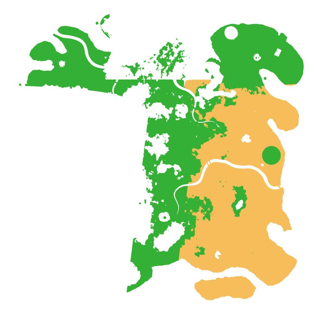 Biome Rust Map: Procedural Map, Size: 4500, Seed: 500709996