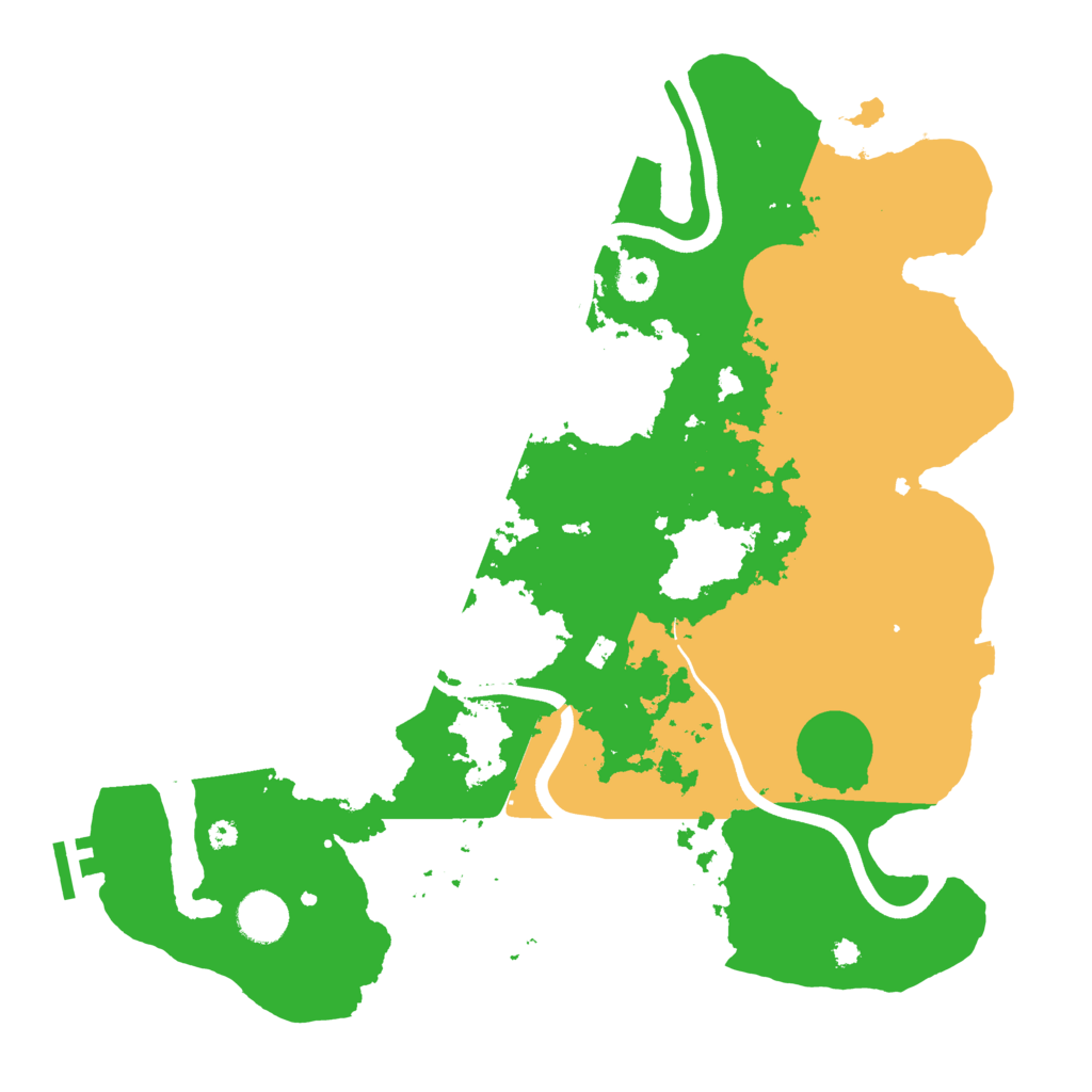 Biome Rust Map: Procedural Map, Size: 3800, Seed: 1023197996