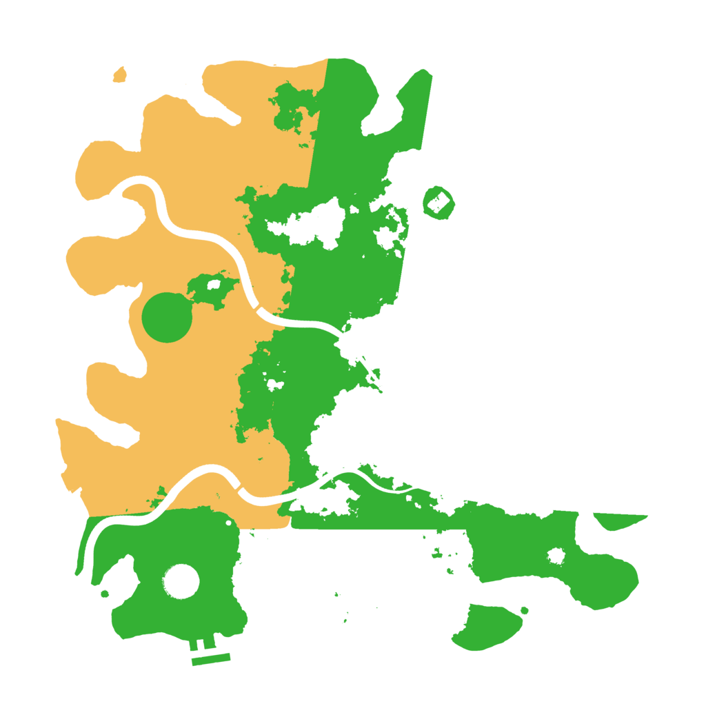 Biome Rust Map: Procedural Map, Size: 3700, Seed: 5428899