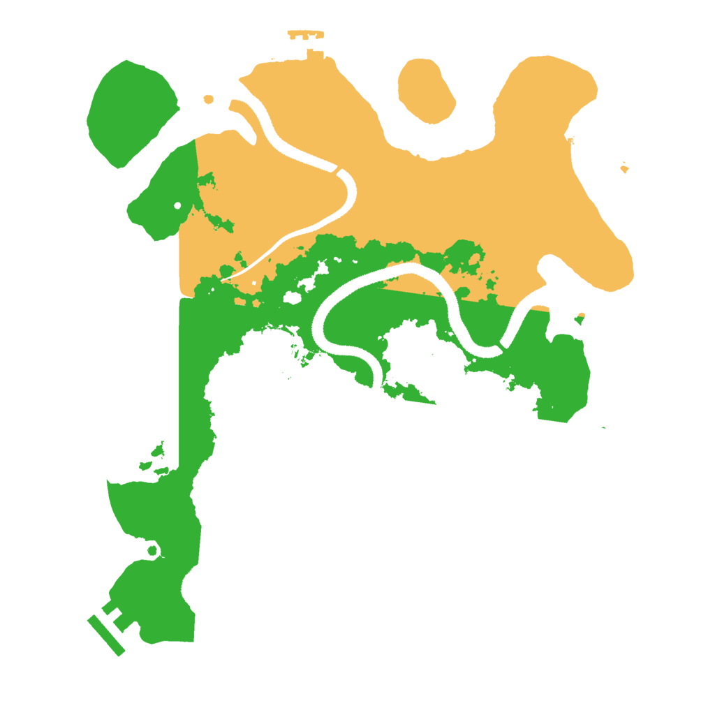 Biome Rust Map: Procedural Map, Size: 3000, Seed: 2025101515