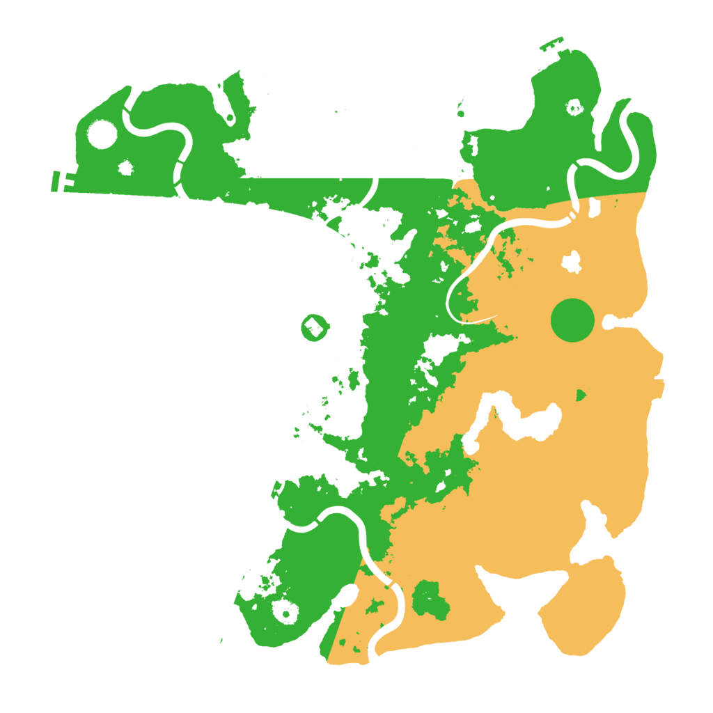 Biome Rust Map: Procedural Map, Size: 4300, Seed: 530577195