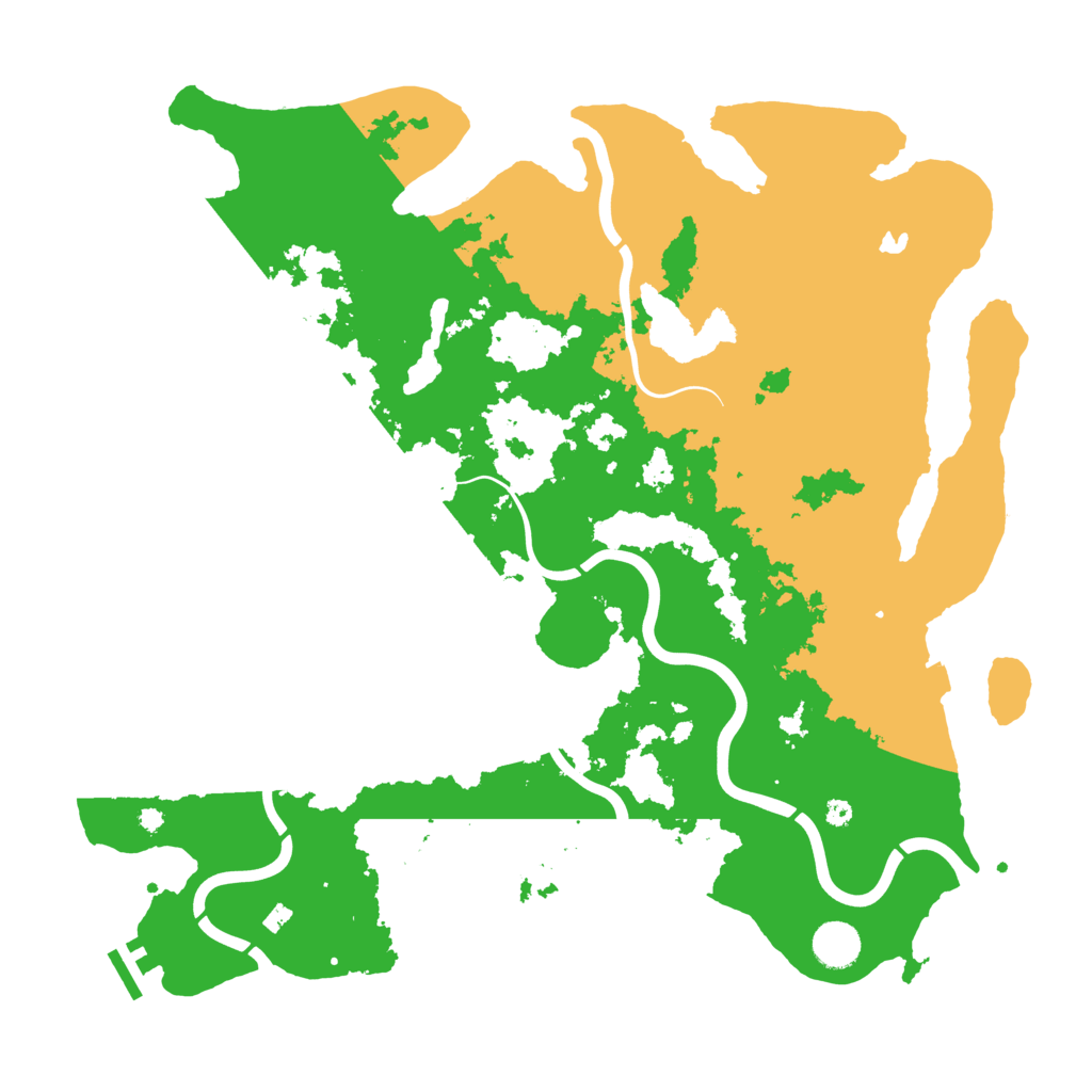 Biome Rust Map: Procedural Map, Size: 4100, Seed: 49996