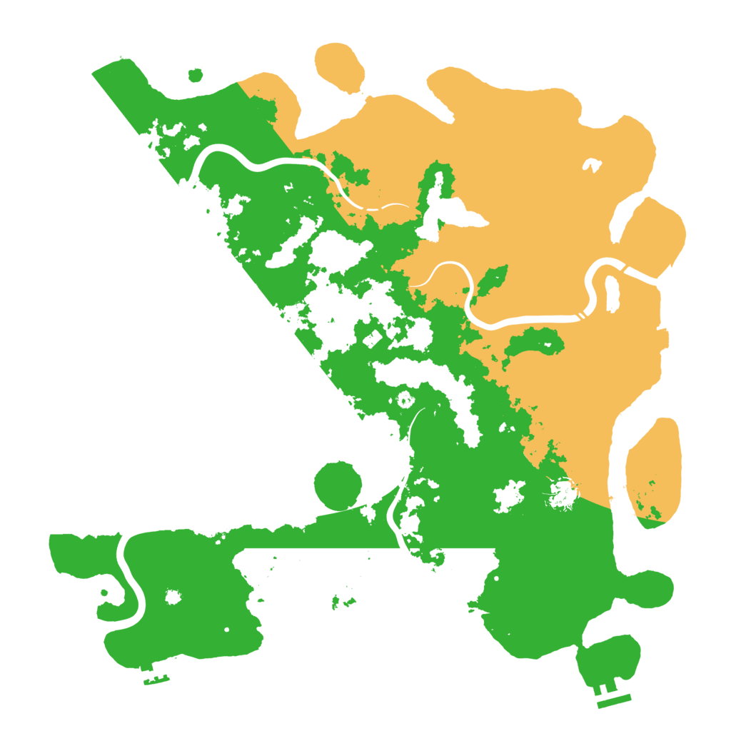 Biome Rust Map: Procedural Map, Size: 4300, Seed: 49996