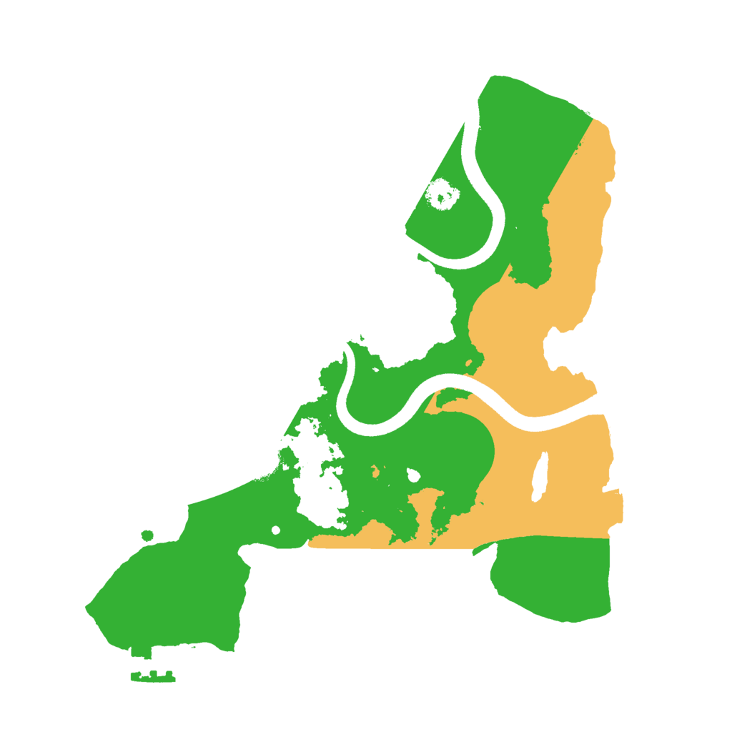 Biome Rust Map: Procedural Map, Size: 2500, Seed: 1098952153