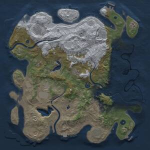 Thumbnail Rust Map: Procedural Map, Size: 4250, Seed: 95562408, 17 Monuments